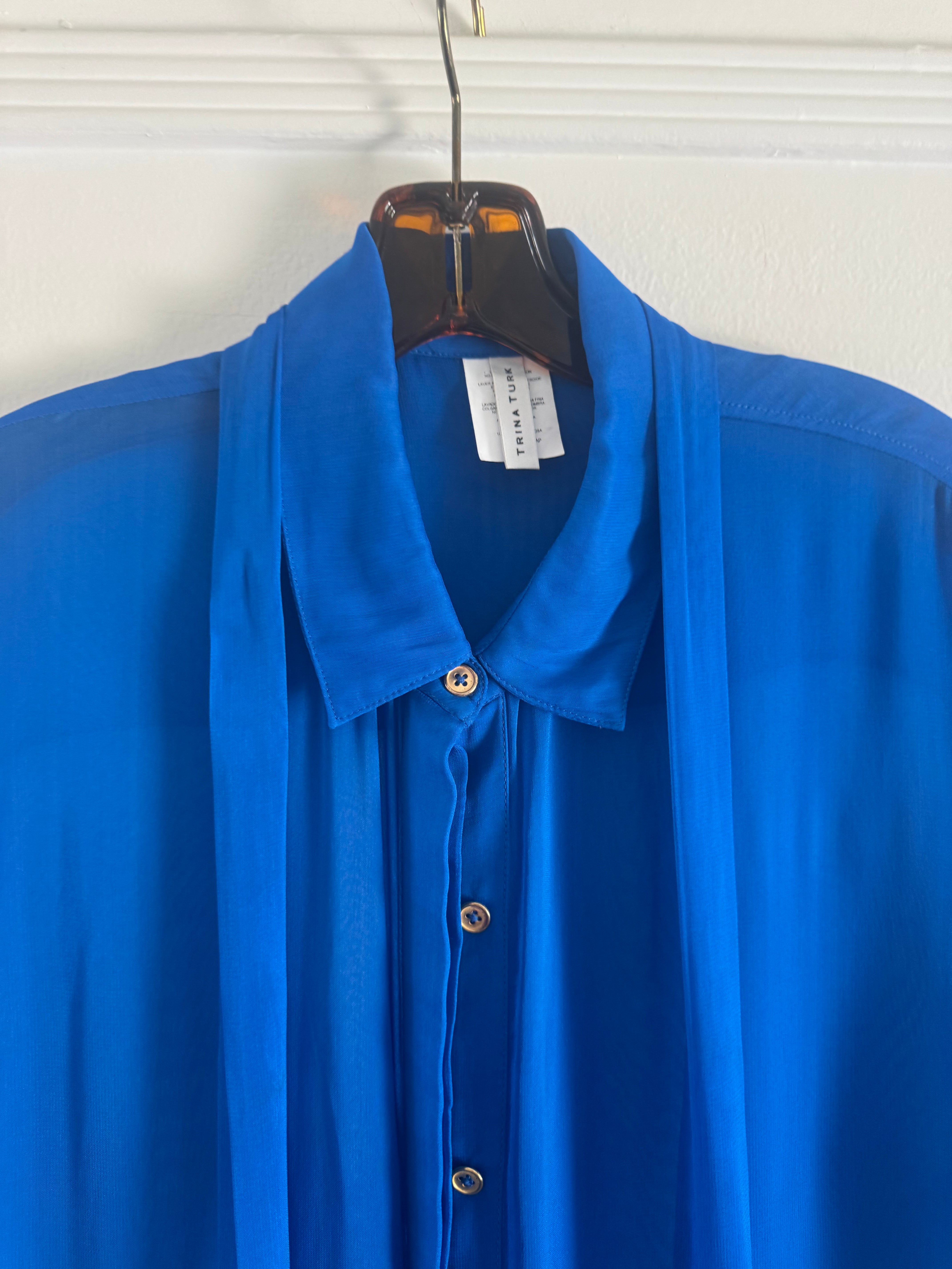 Cobalt Chiffon Tunic
