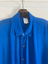 Cobalt Chiffon Tunic