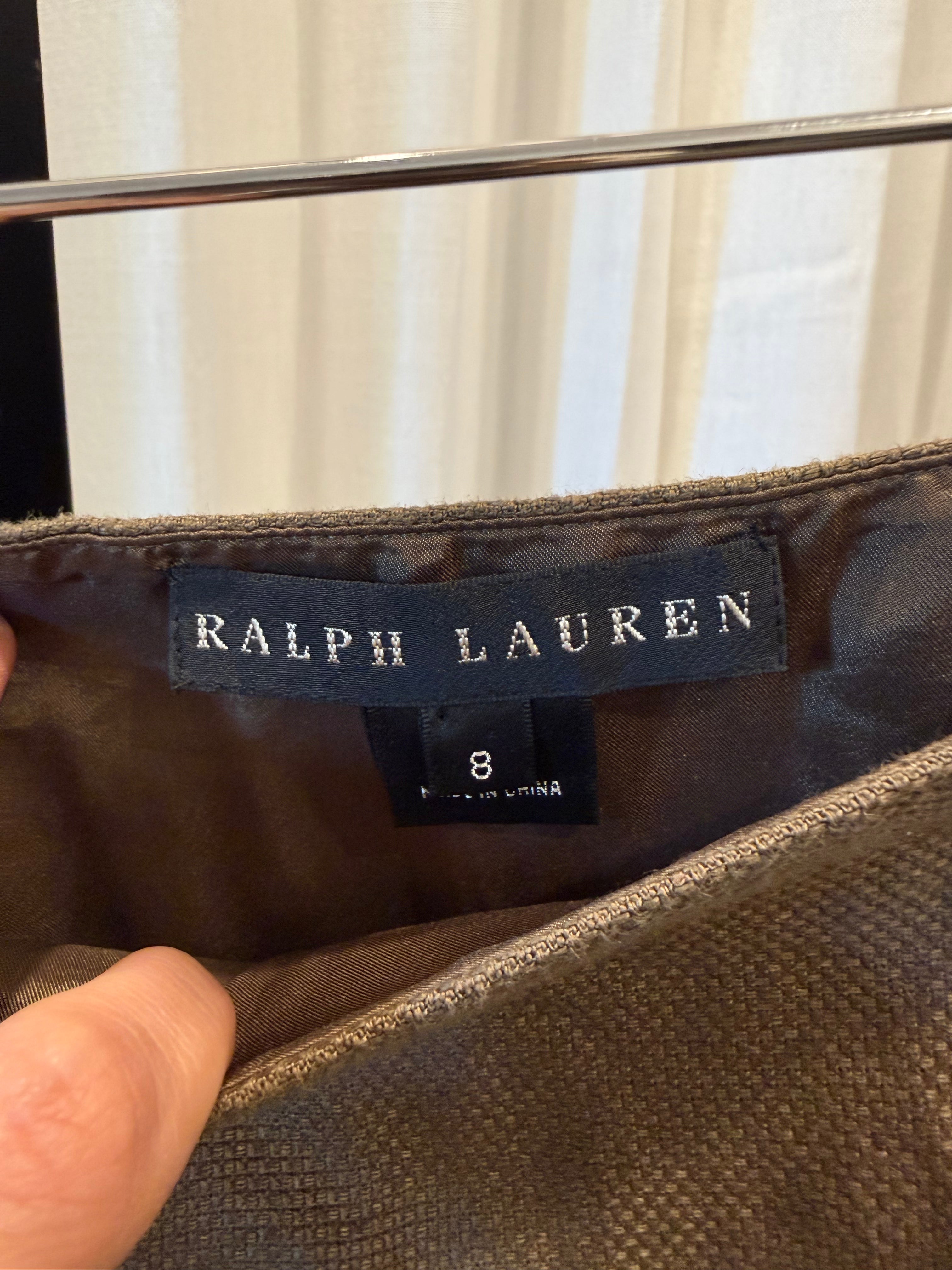 Skirt with Leather Detail