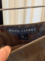 Skirt with Leather Detail