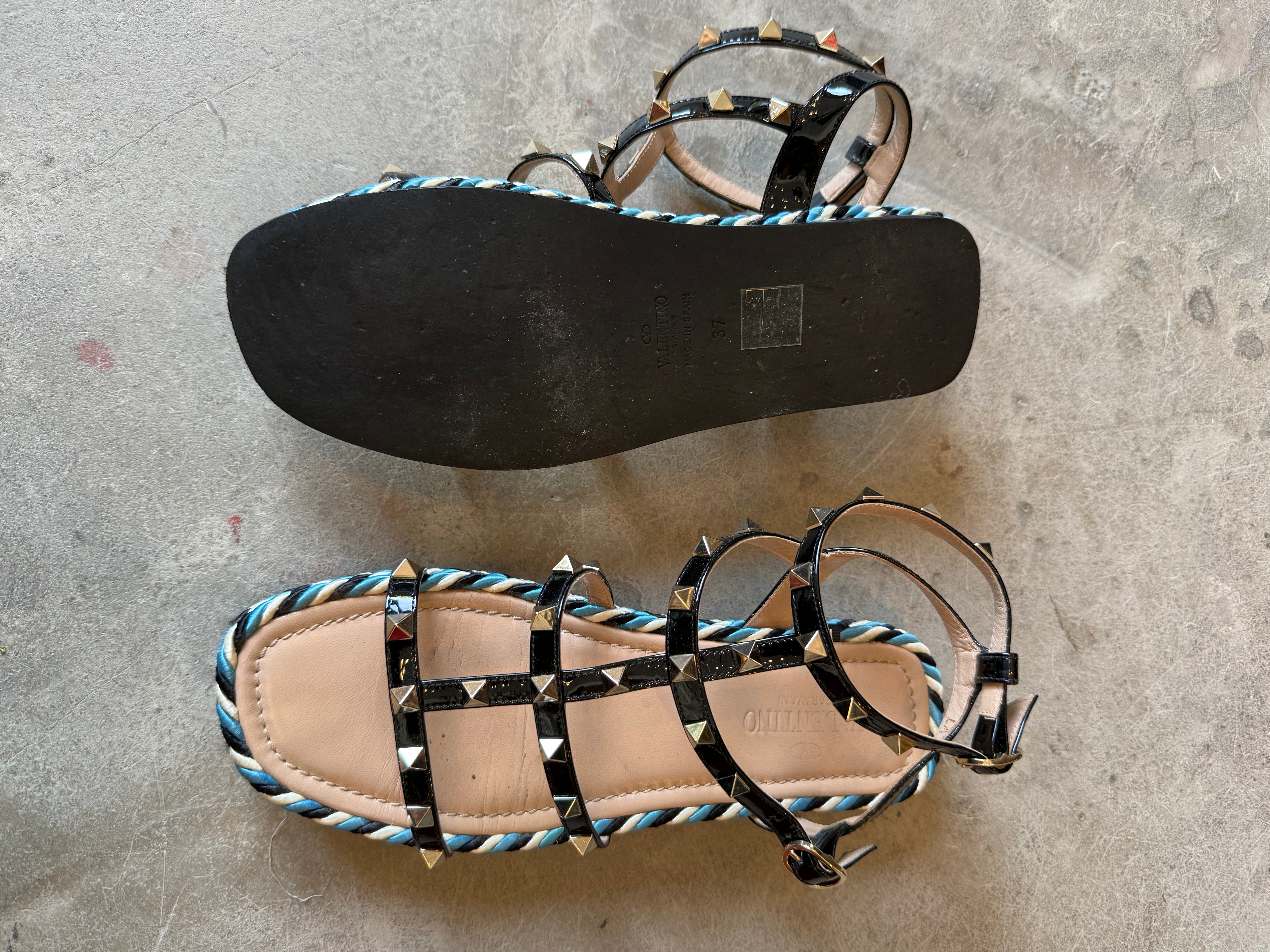 Garavani Stud Espadrille Sandals