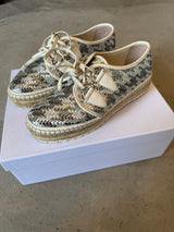Metallic Woven Espadrille Sneakers