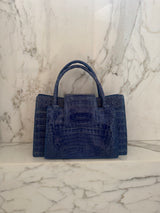 Cobalt Blue Crocodile bag