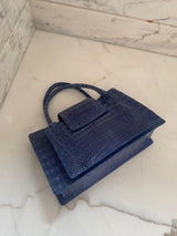 Cobalt Blue Crocodile bag