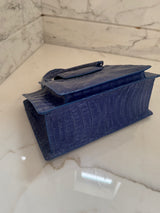 Cobalt Blue Crocodile bag