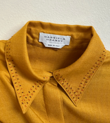 Orange Shirt with Embroidery Detail