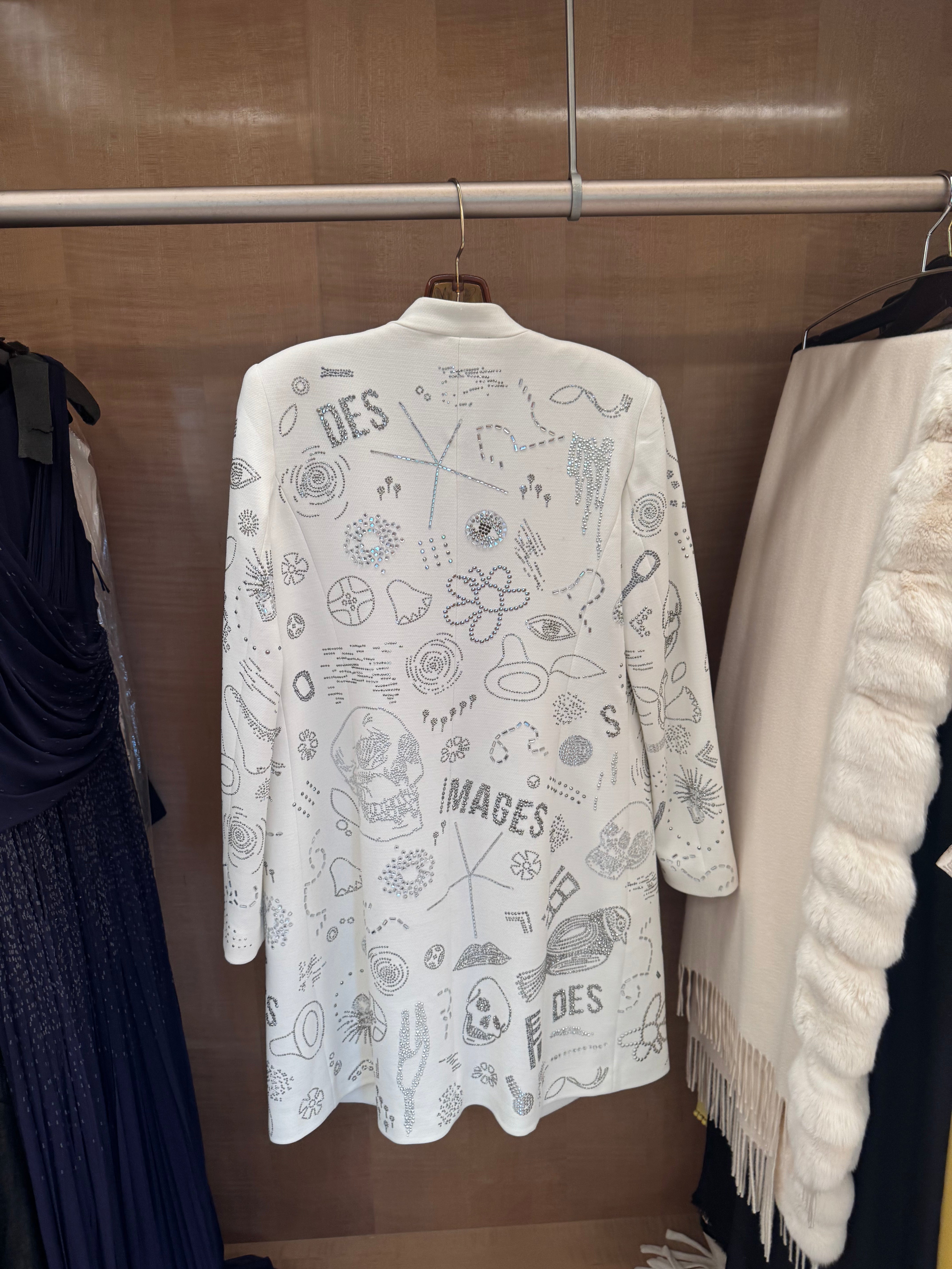 SS16 Crystal Embellished Coat