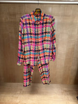 Plaid Silk Set