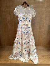Embroidered Tulle Maxi Dress