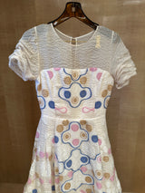 Embroidered Tulle Maxi Dress