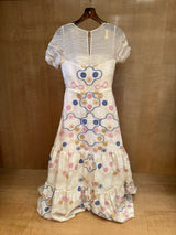Embroidered Tulle Maxi Dress