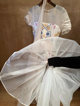 Embroidered Tulle Maxi Dress