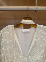 Burnout White Dress