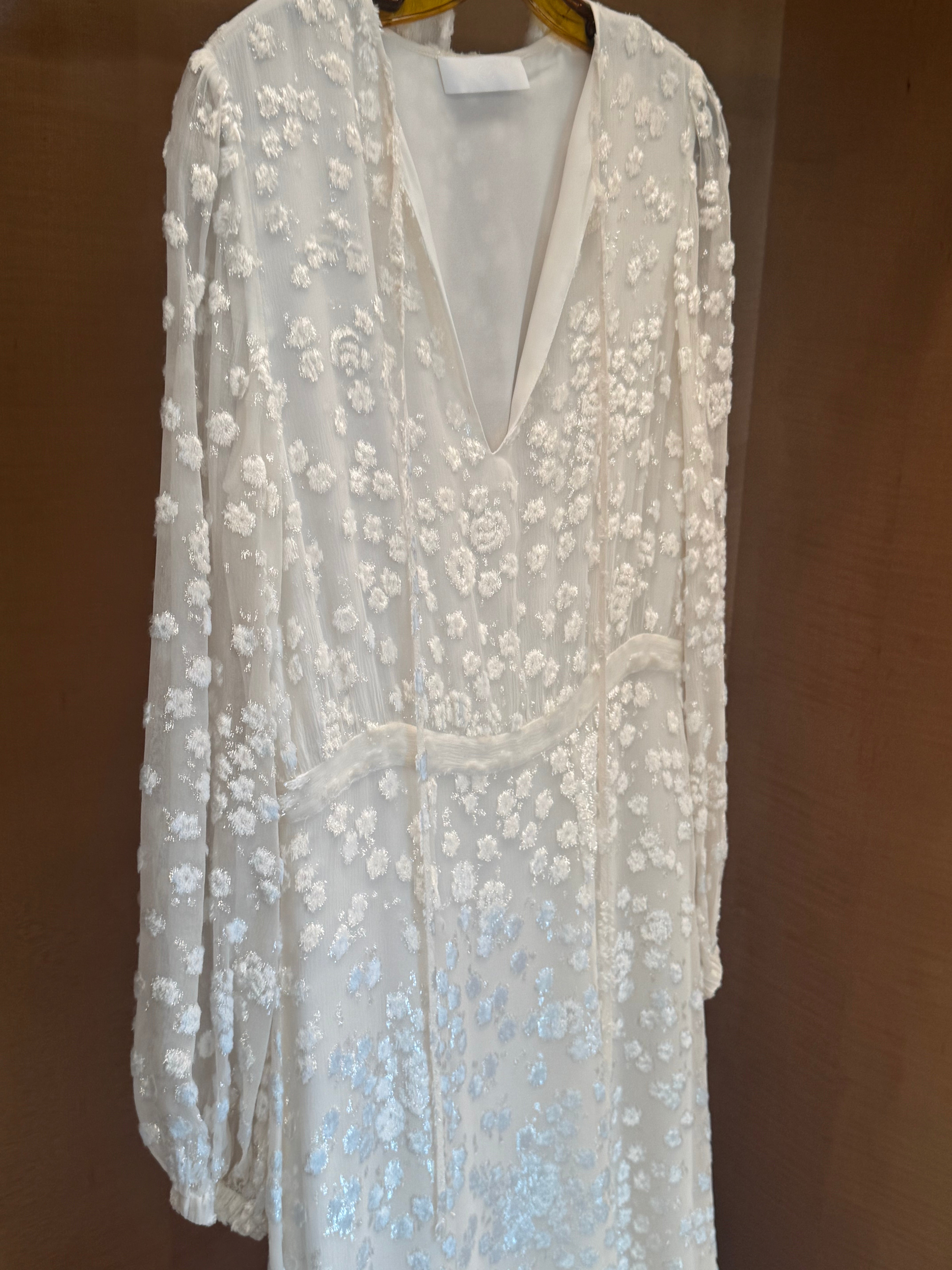 Burnout White Dress