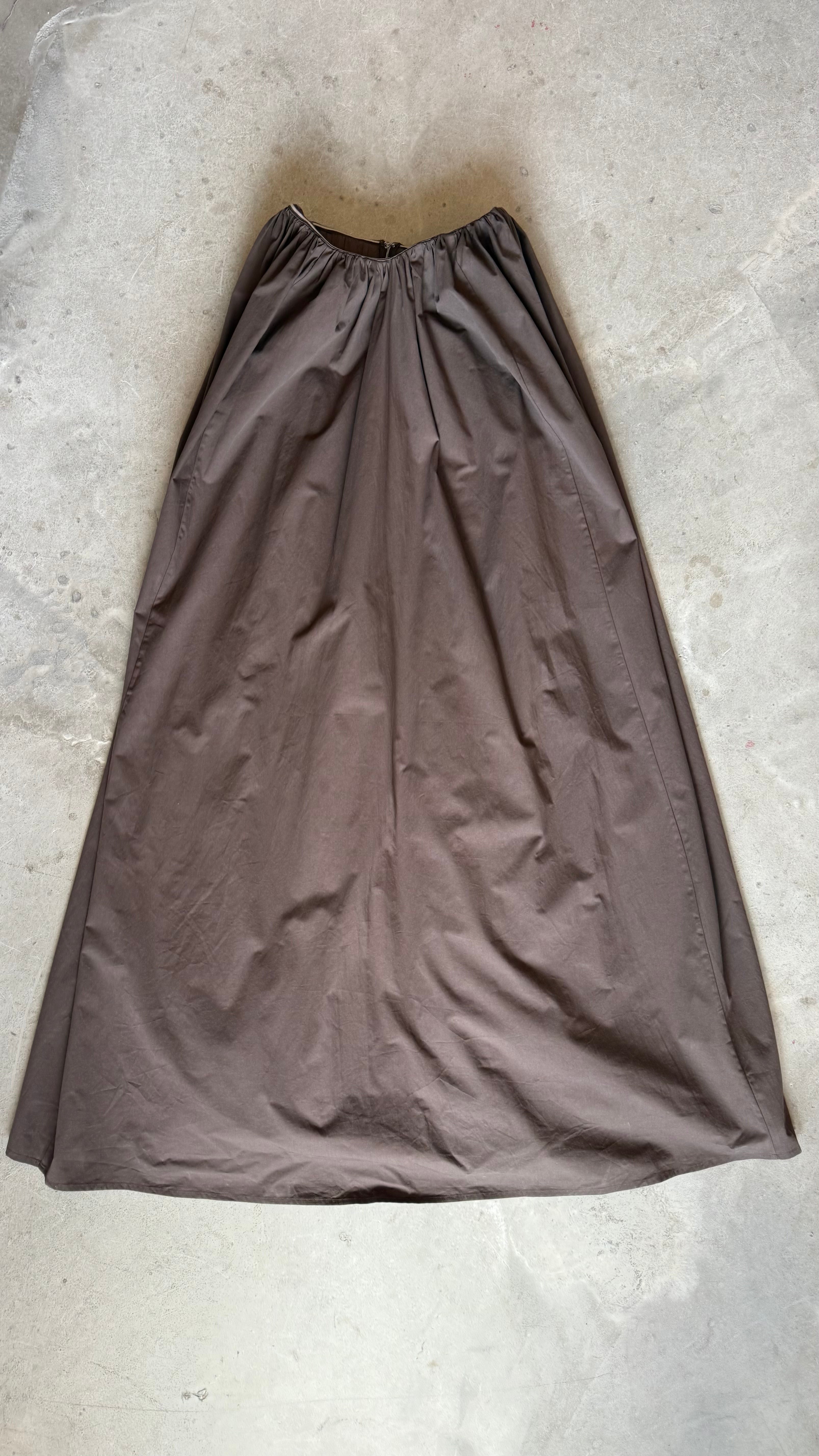 Cotton Strapless Maxi Dress