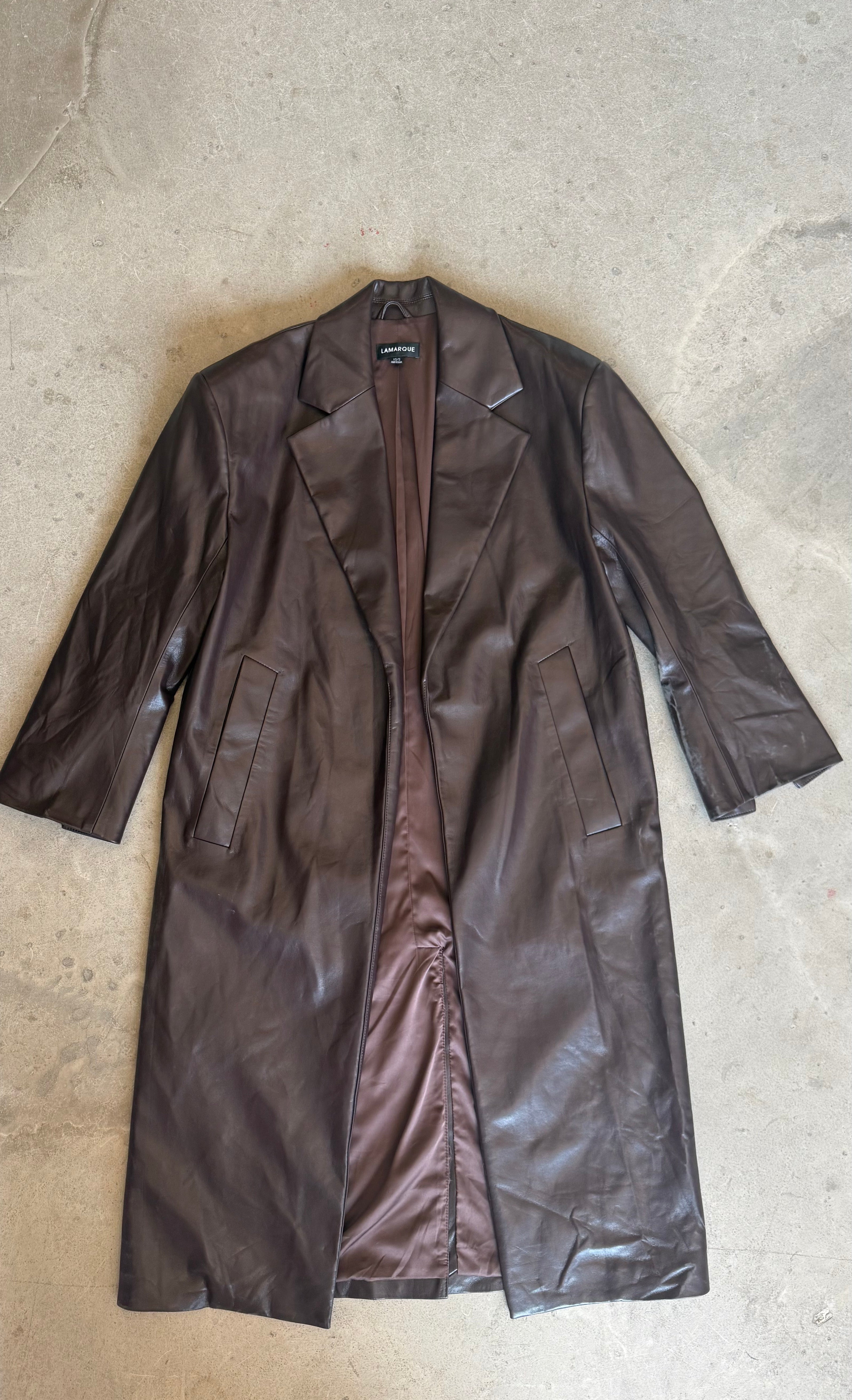 Janelle Leather Coat