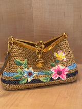 Mini Vela Raffia Bag