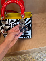 Limited Edition Multicolor Patterned Large Lady Dior by Matthew Porter 2016