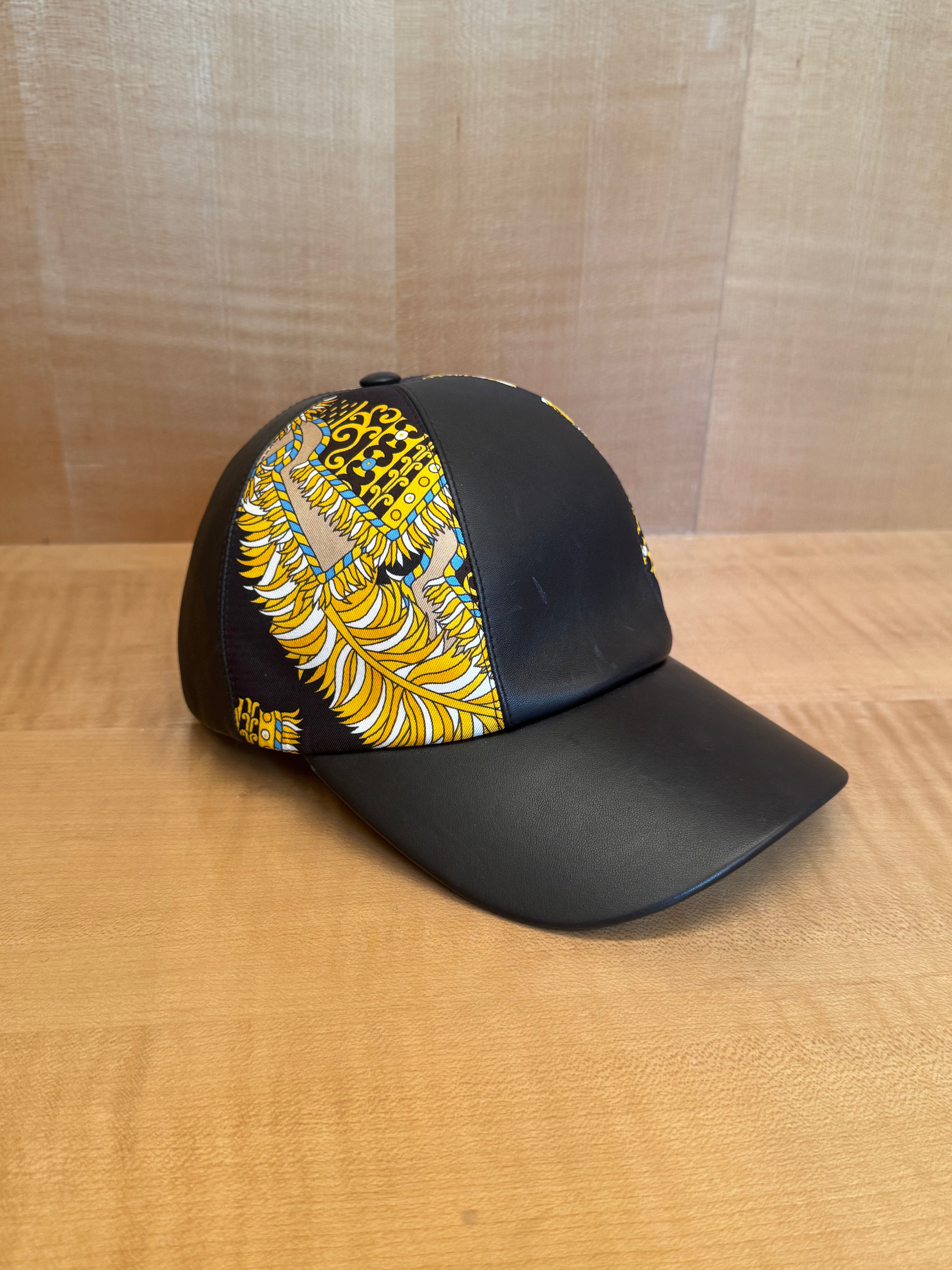 Lambskin and Silk Baseball Hat