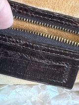 Chocolate Brown Crocodile Bag