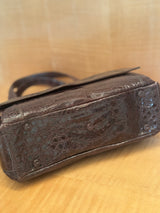 Chocolate Brown Crocodile Bag