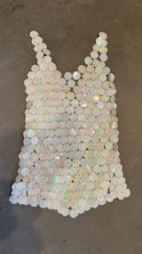 Pearl Blossom Mini Dress