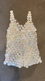 Pearl Blossom Mini Dress
