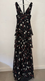 Maxi Floral Ruffle Dress