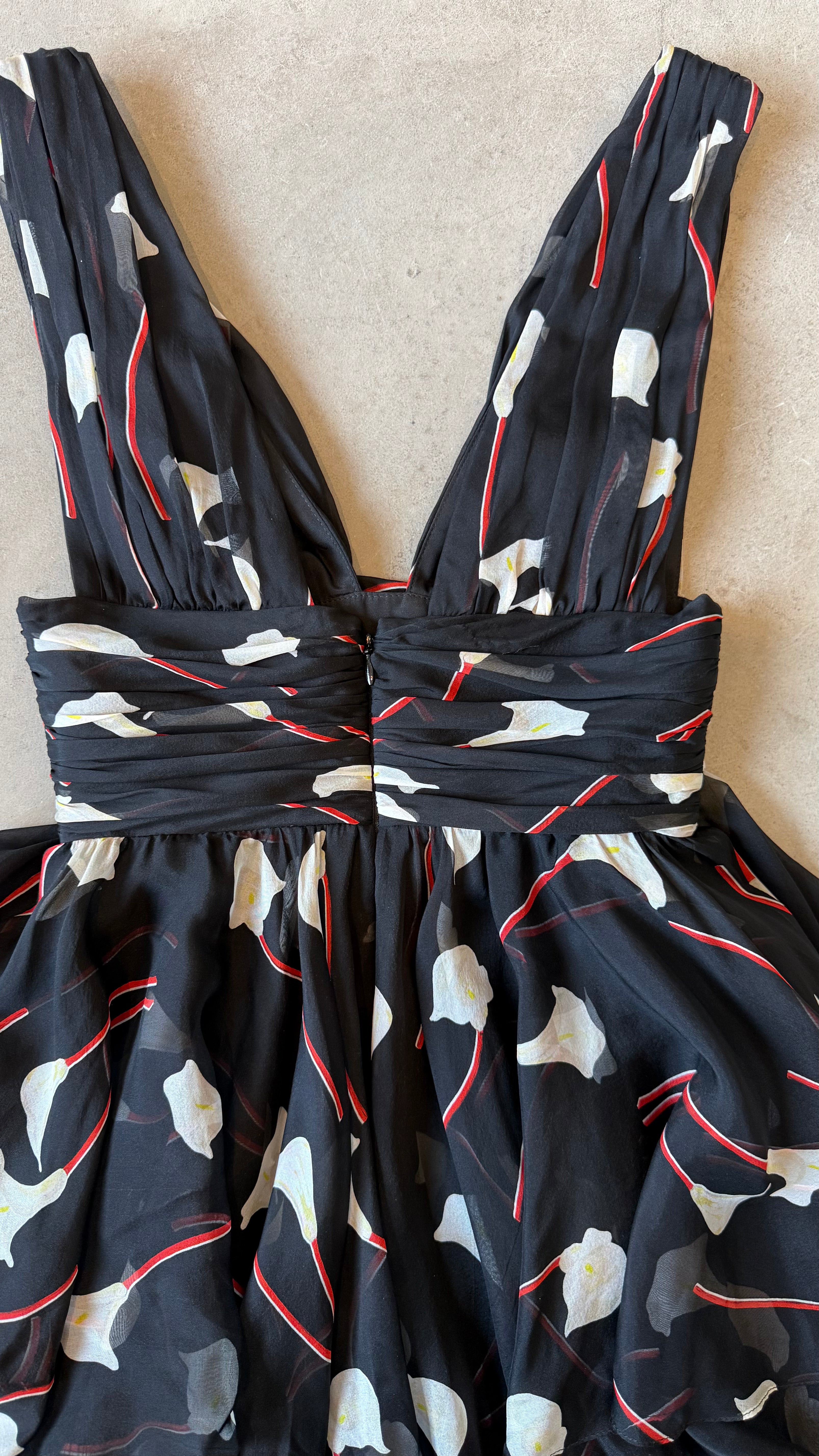 Maxi Floral Ruffle Dress