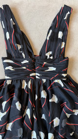 Maxi Floral Ruffle Dress