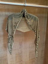 Purple Label Beaded Scarf