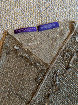 Purple Label Beaded Scarf
