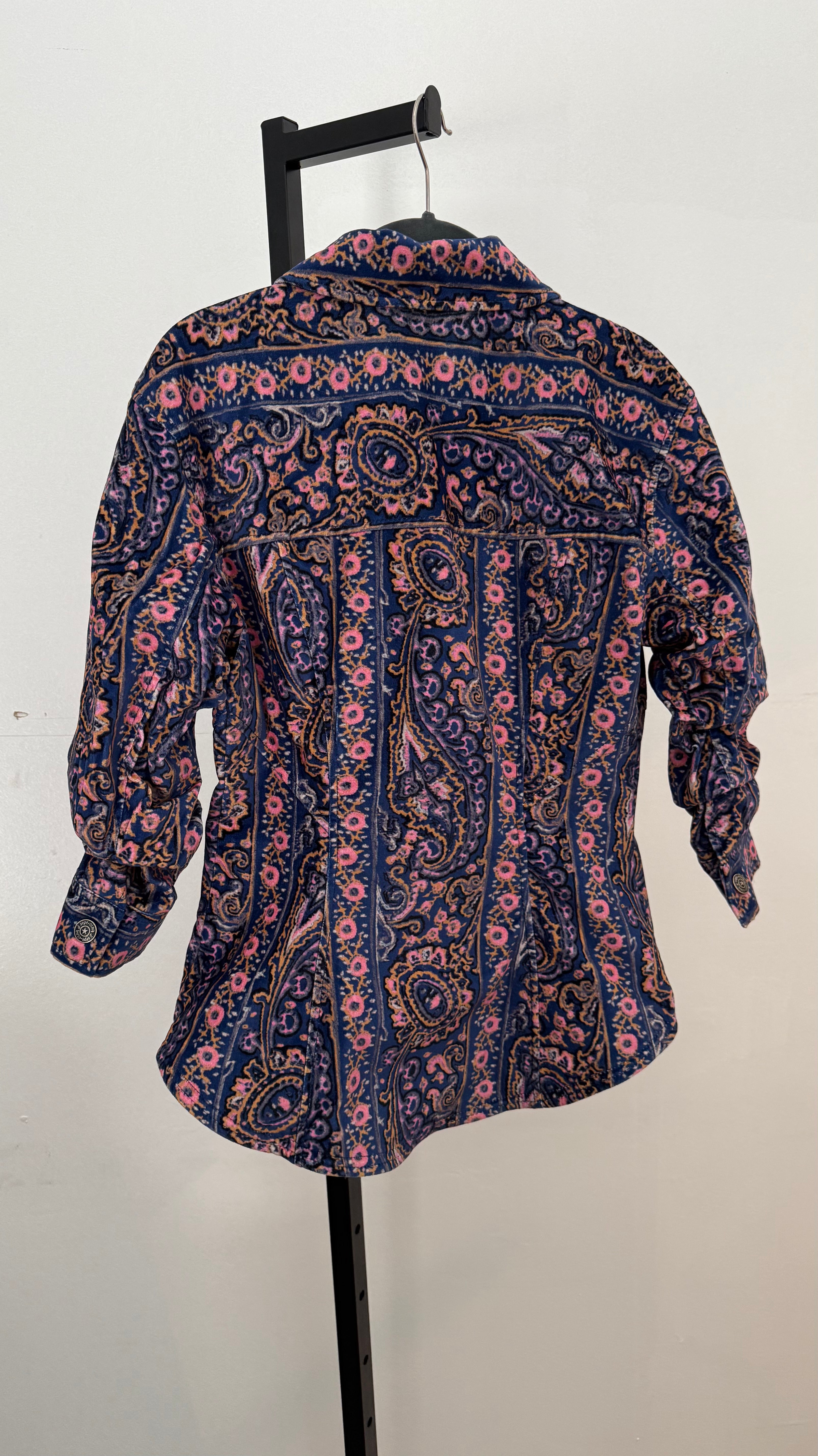 Paisley Velveteen Scrunched Canyon Jacket