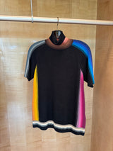 Multicolor Stripe Turtleneck Top