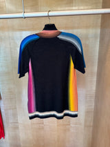 Multicolor Stripe Turtleneck Top