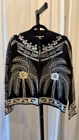Embroidery Stand Neck Jacket