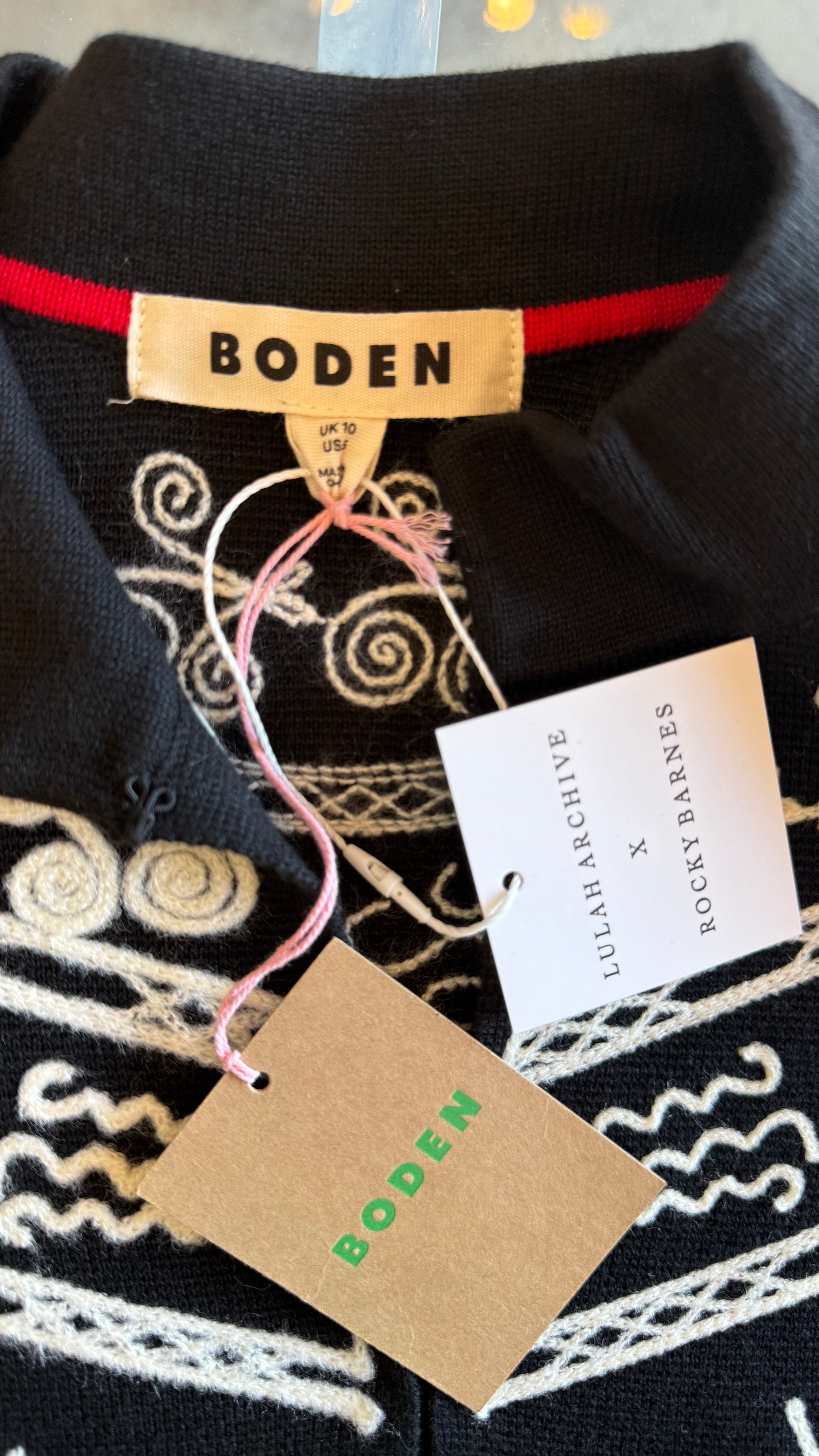 Embroidery Stand Neck Jacket