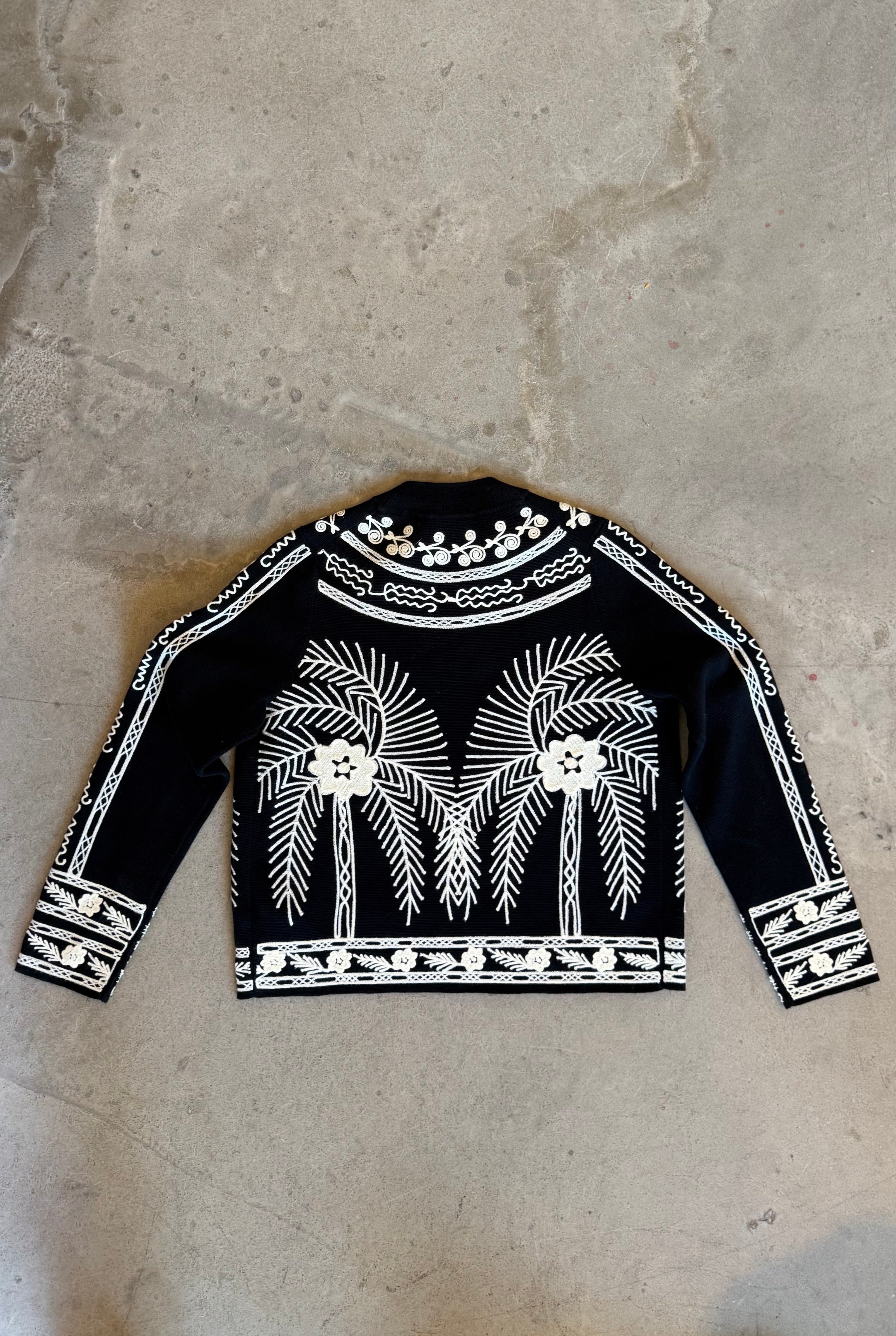 Embroidery Stand Neck Jacket