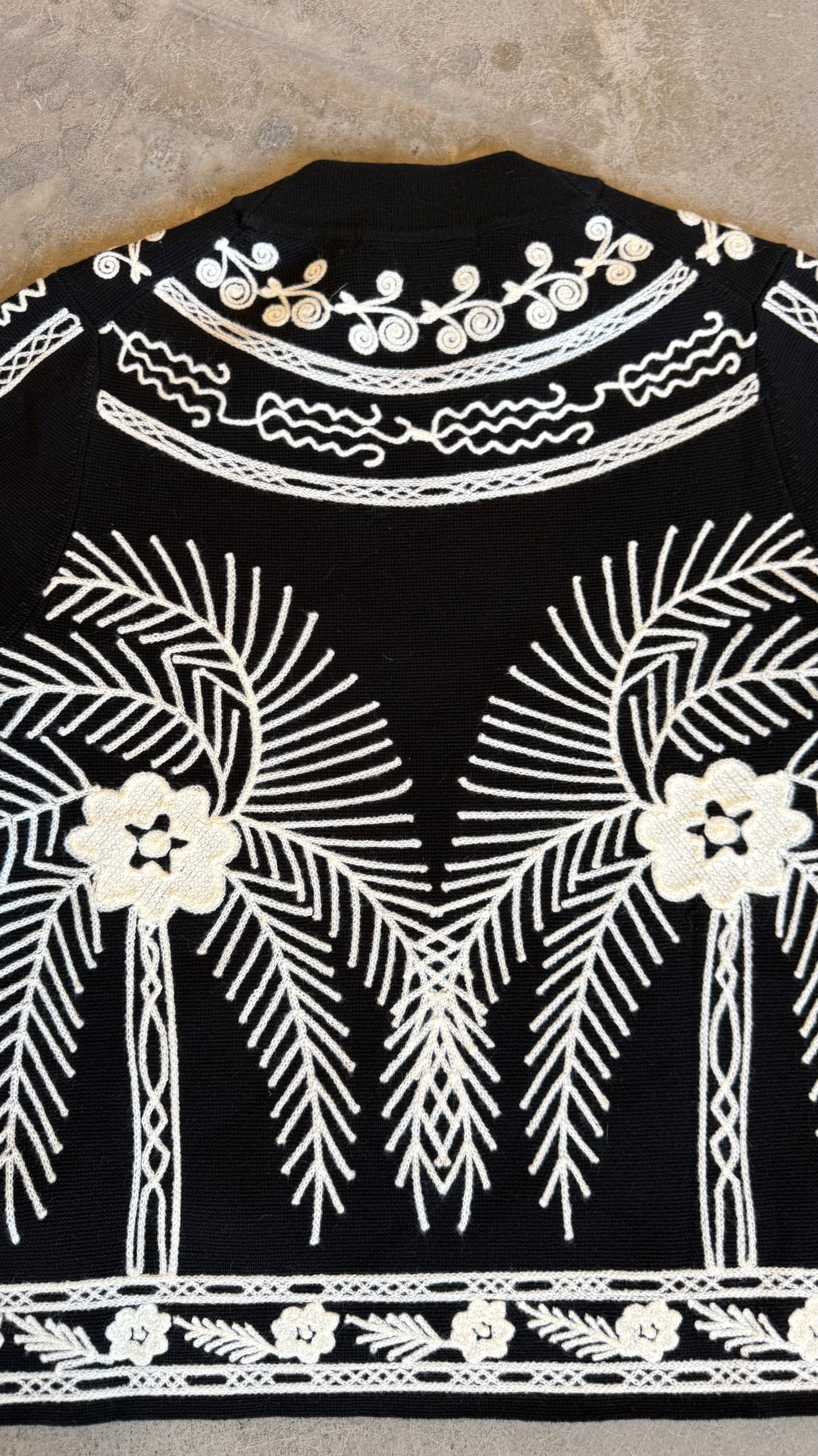 Embroidery Stand Neck Jacket