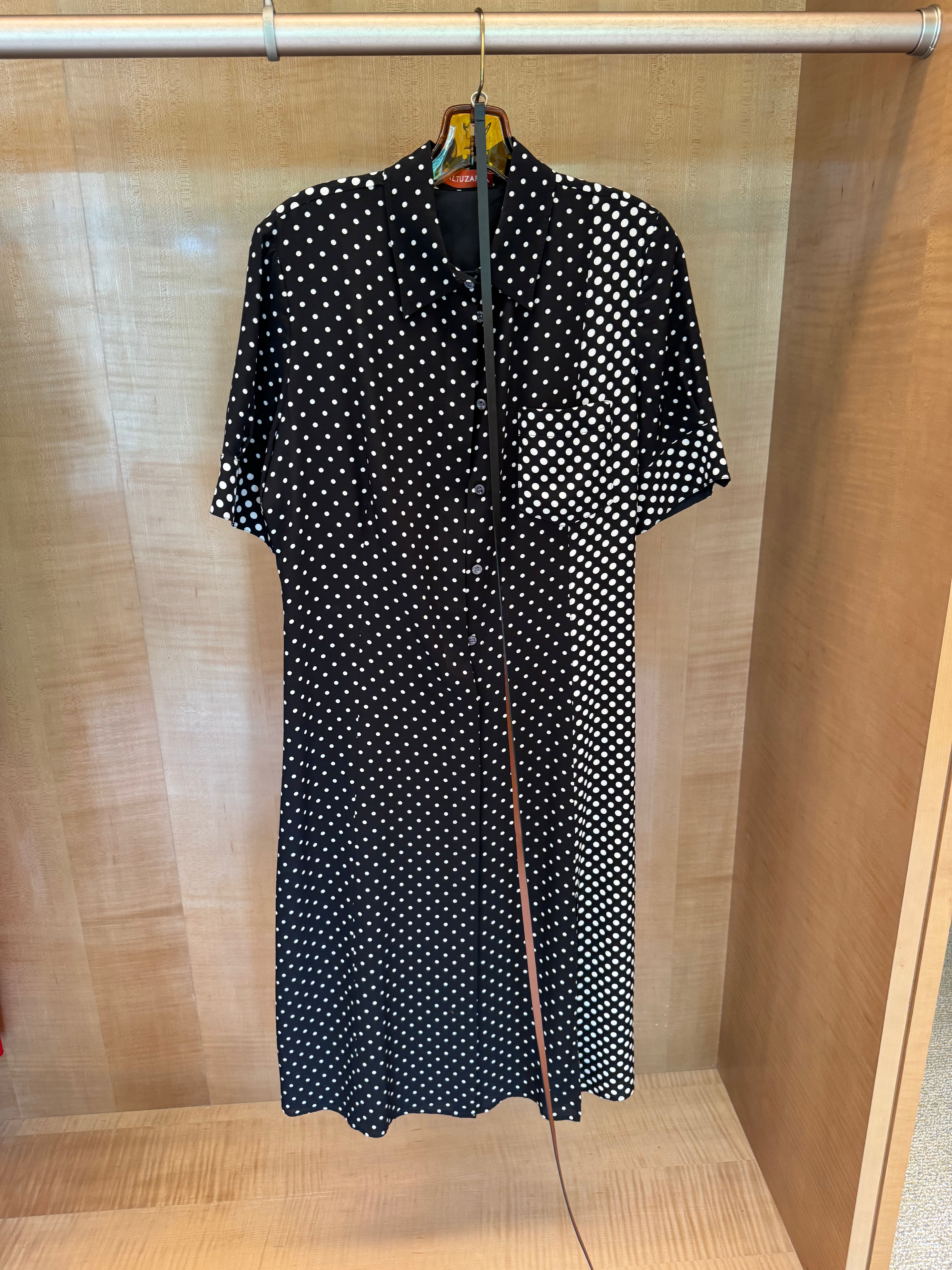 Polka Dot Dress with Belt