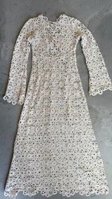 Long Beige Knit Dress