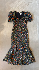 Windswept Meadow Floral Dress