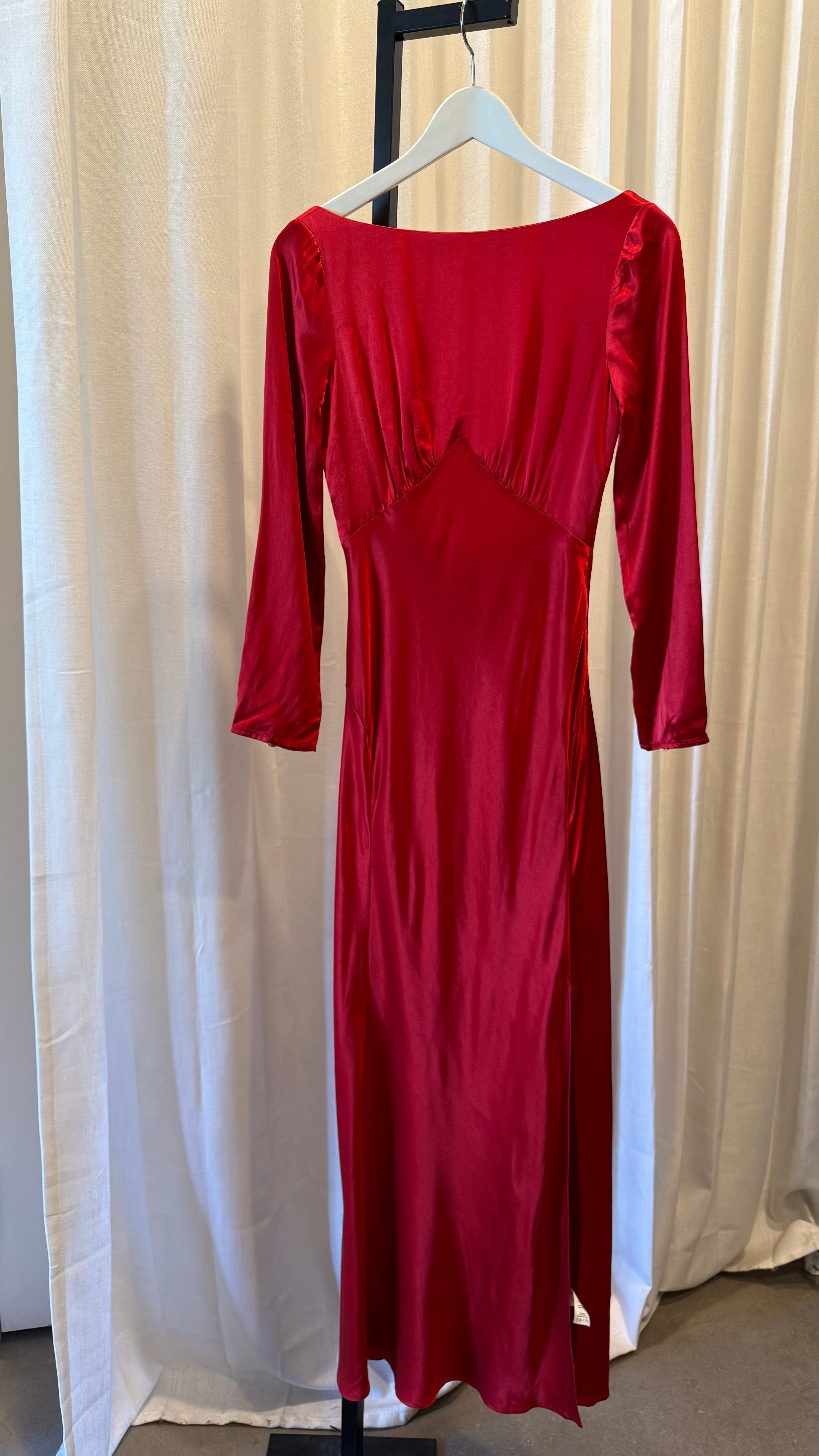 Devina Gown in Crimson
