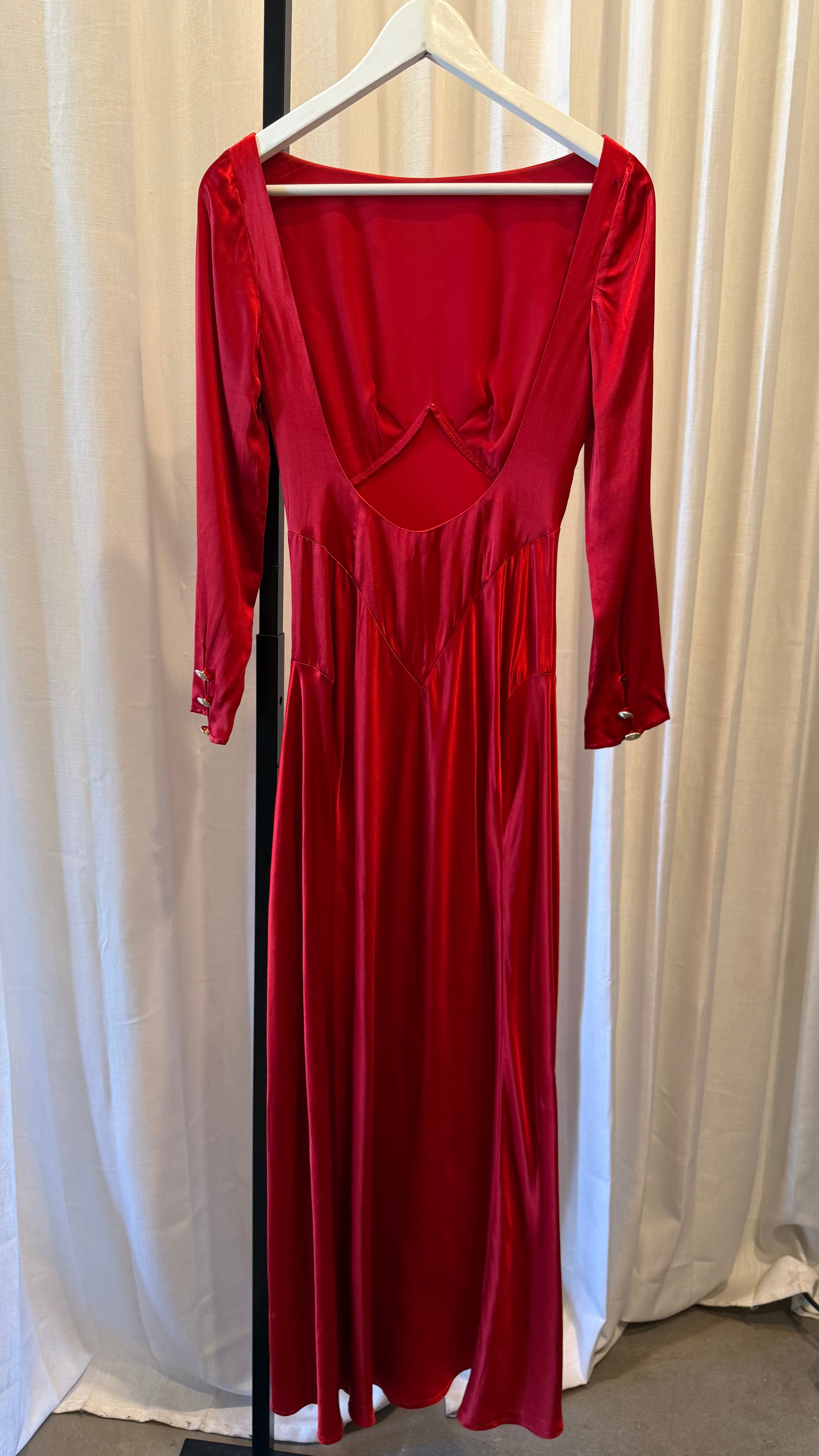 Devina Gown in Crimson