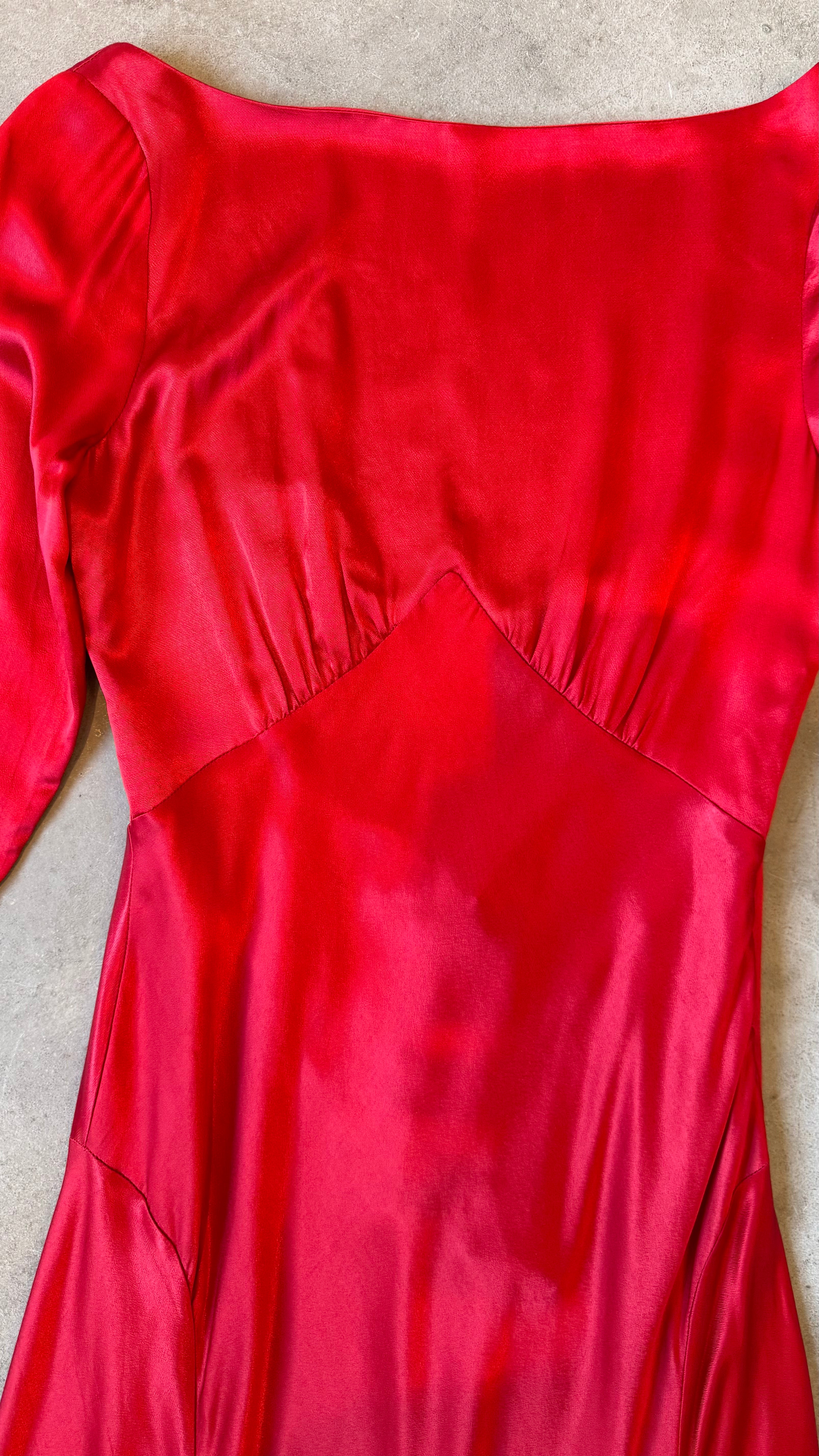 Devina Gown in Crimson