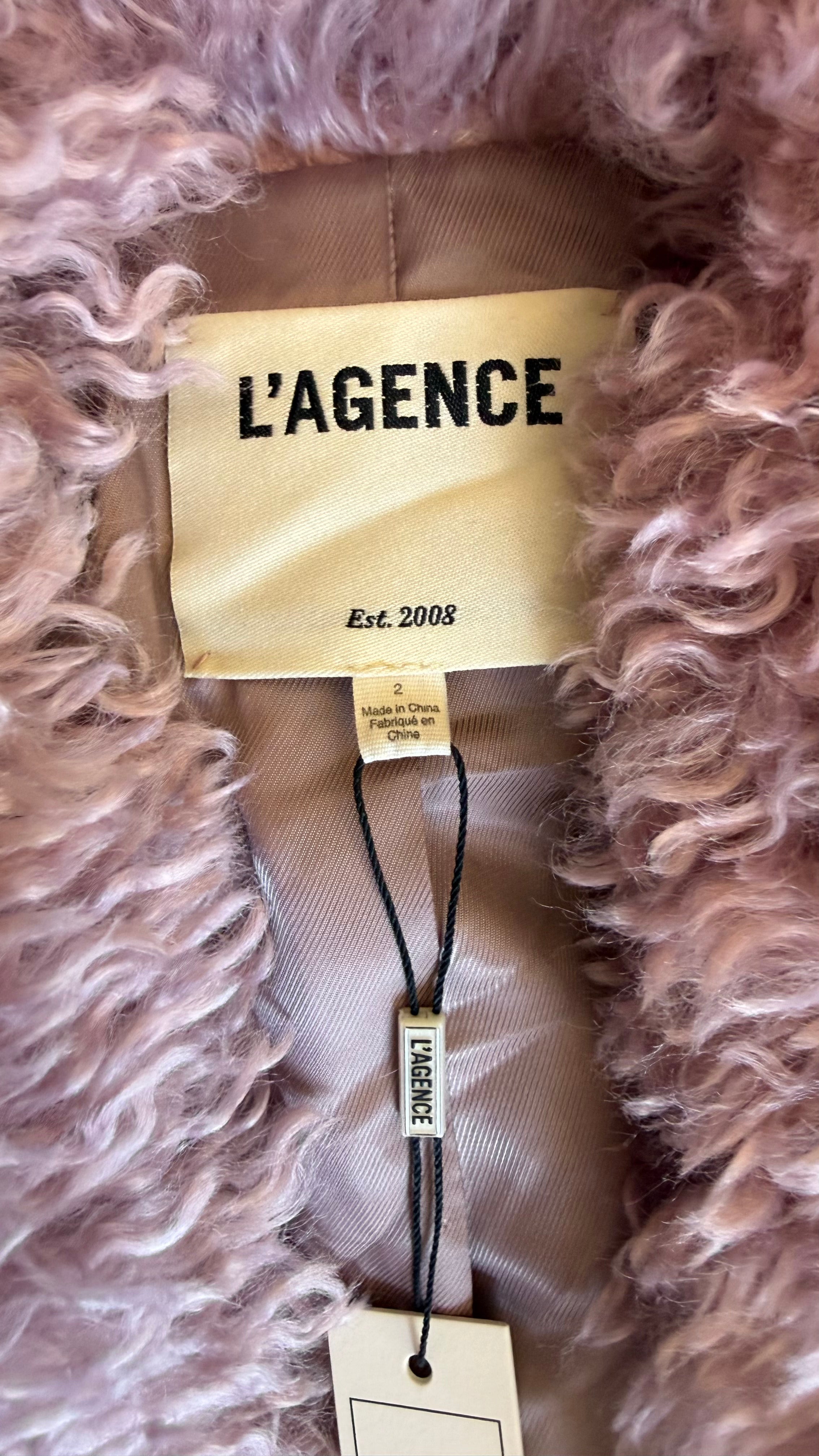 Toira Faux Fur Coat In Pink