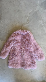 Toira Faux Fur Coat In Pink