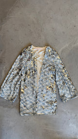 Sequin Jacket In Silver