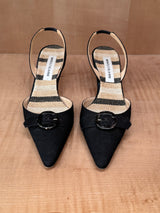 Buckle Detail Slingback Pumps (39)