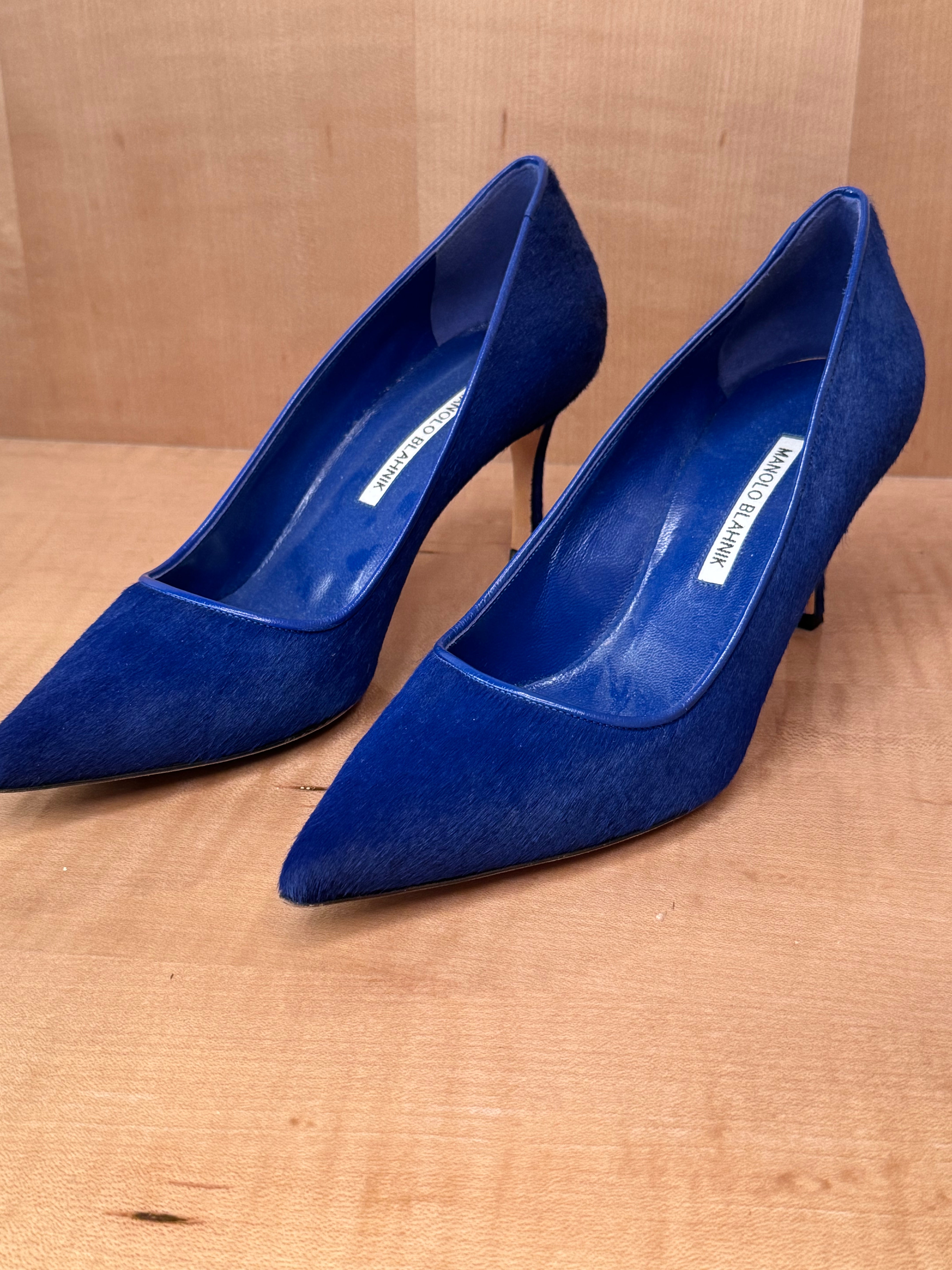 BB Cobalt Calf Hair Pumps (39)